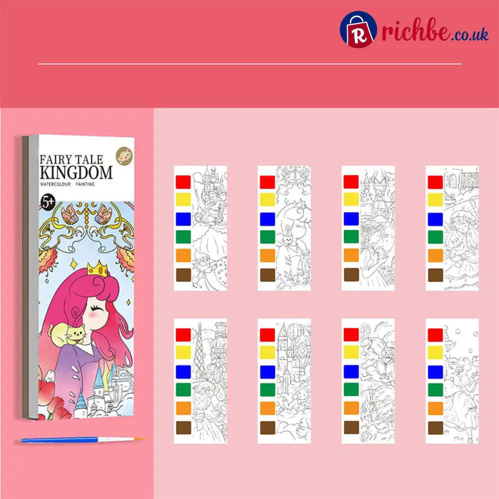 🥳2026 HOT SALE🥳💞50K+ SOLD! 🎨🖌️ Pocket Watercolor Book – built-in pigments just add water! No messy tubes no bulky sets.