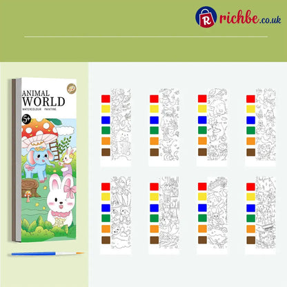 🥳2026 HOT SALE🥳💞50K+ SOLD! 🎨🖌️ Pocket Watercolor Book – built-in pigments just add water! No messy tubes no bulky sets.