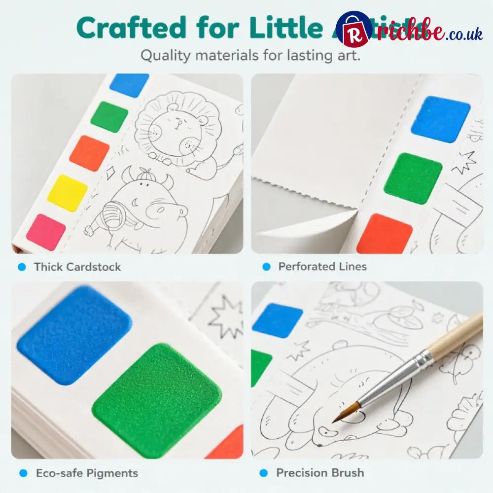 🥳2026 HOT SALE🥳💞50K+ SOLD! 🎨🖌️ Pocket Watercolor Book – built-in pigments just add water! No messy tubes no bulky sets.