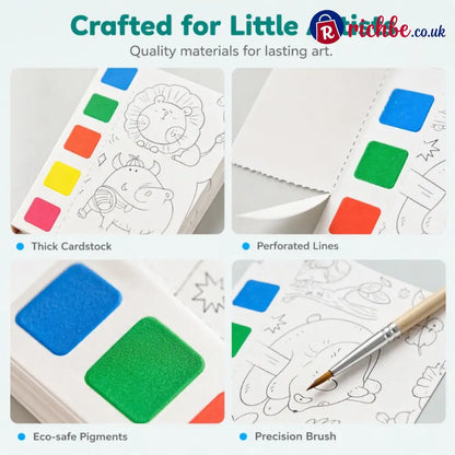 🥳2026 HOT SALE🥳💞50K+ SOLD! 🎨🖌️ Pocket Watercolor Book – built-in pigments just add water! No messy tubes no bulky sets.