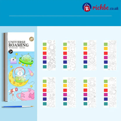 🥳2026 HOT SALE🥳💞50K+ SOLD! 🎨🖌️ Pocket Watercolor Book – built-in pigments just add water! No messy tubes no bulky sets.