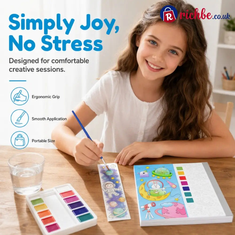 🥳2026 HOT SALE🥳💞50K+ SOLD! 🎨🖌️ Pocket Watercolor Book – built-in pigments just add water! No messy tubes no bulky sets.