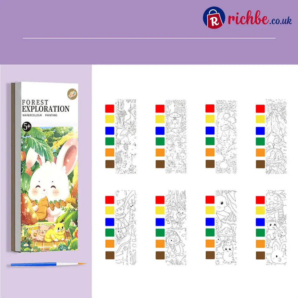 🥳2026 HOT SALE🥳💞50K+ SOLD! 🎨🖌️ Pocket Watercolor Book – built-in pigments just add water! No messy tubes no bulky sets.