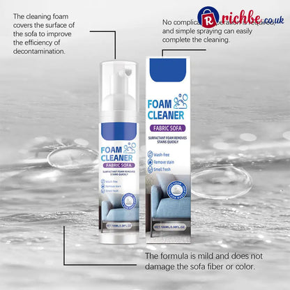 🥳2026 HOT SALE🥳💞50K+ SOLD! 🛋️✨ 50% OFF! Powerful Fabric Sofa Foam Cleaner – Lifts stains & embedded dirt without scrubbing. No residue, no rinsing – gentle yet powerful! 🧼💨