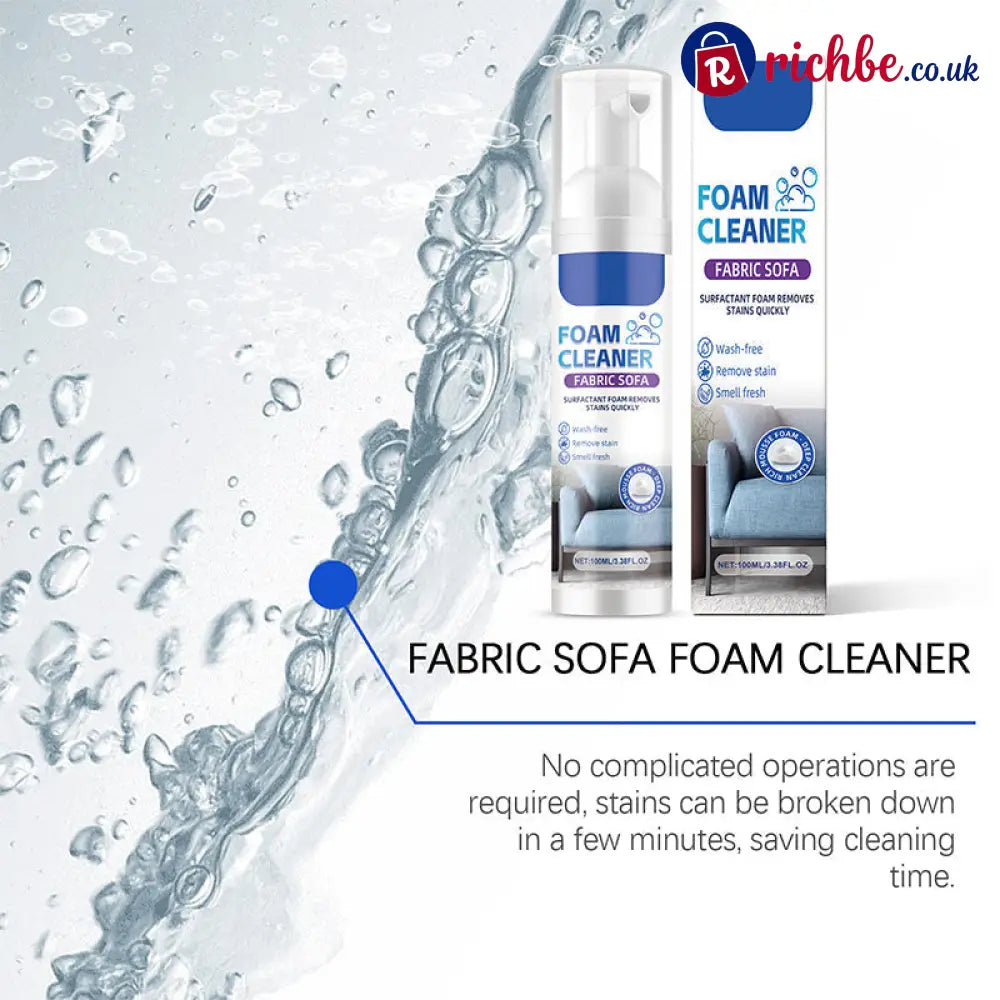 🥳2026 HOT SALE🥳💞50K+ SOLD! 🛋️✨ 50% OFF! Powerful Fabric Sofa Foam Cleaner – Lifts stains & embedded dirt without scrubbing. No residue, no rinsing – gentle yet powerful! 🧼💨