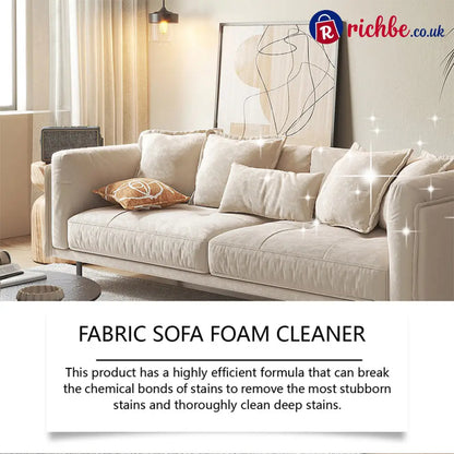 🥳2026 HOT SALE🥳💞50K+ SOLD! 🛋️✨ 50% OFF! Powerful Fabric Sofa Foam Cleaner – Lifts stains & embedded dirt without scrubbing. No residue, no rinsing – gentle yet powerful! 🧼💨