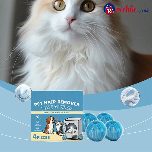 🥳2026 HOT SALE🥳💞50K+ SOLD! Reusable Pet Hair Remover Laundry Balls - Blue - Pets