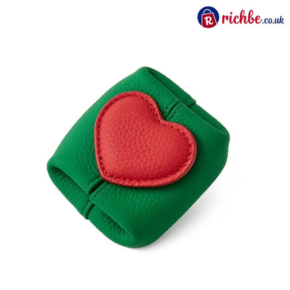 🥳2026 HOT SALE🥳💞50K+ SOLD! 💖Sweetheart Mini Leather Pouch - Bamboo Green