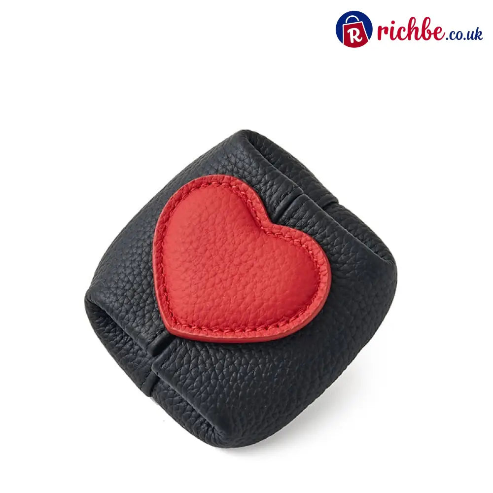 🥳2026 HOT SALE🥳💞50K+ SOLD! 💖Sweetheart Mini Leather Pouch - Black