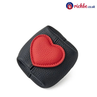 🥳2026 HOT SALE🥳💞50K+ SOLD! 💖Sweetheart Mini Leather Pouch - Black