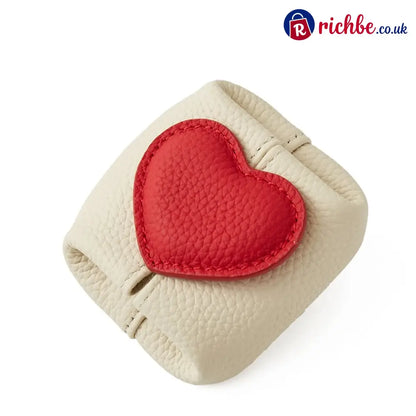 🥳2026 HOT SALE🥳💞50K+ SOLD! 💖Sweetheart Mini Leather Pouch - Milkshake White