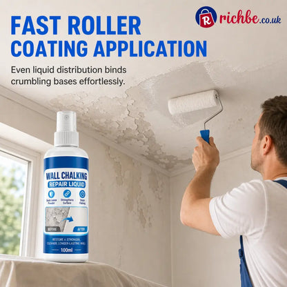 🥳2026 HOT SALE🥳💞50K+ SOLD! 🏠🧱 Wall Repair Liquid – locks chalky plaster instantly stops dust & flaking. Acrylic formula