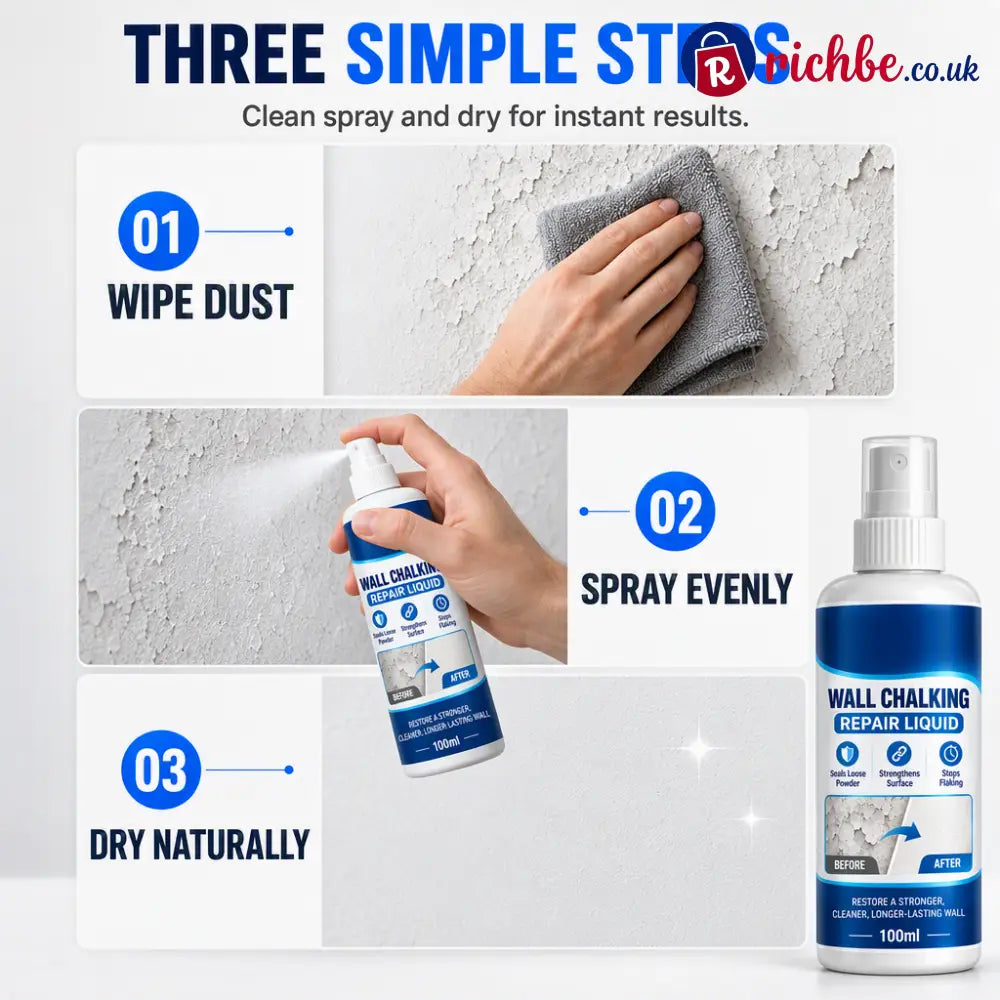 🥳2026 HOT SALE🥳💞50K+ SOLD! 🏠🧱 Wall Repair Liquid – locks chalky plaster instantly stops dust & flaking. Acrylic formula
