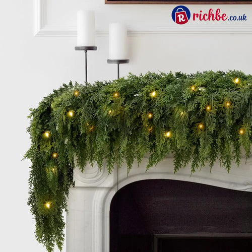 🏆2026 HOT SALE💥 Pre-lit Christmas Cedar Garland