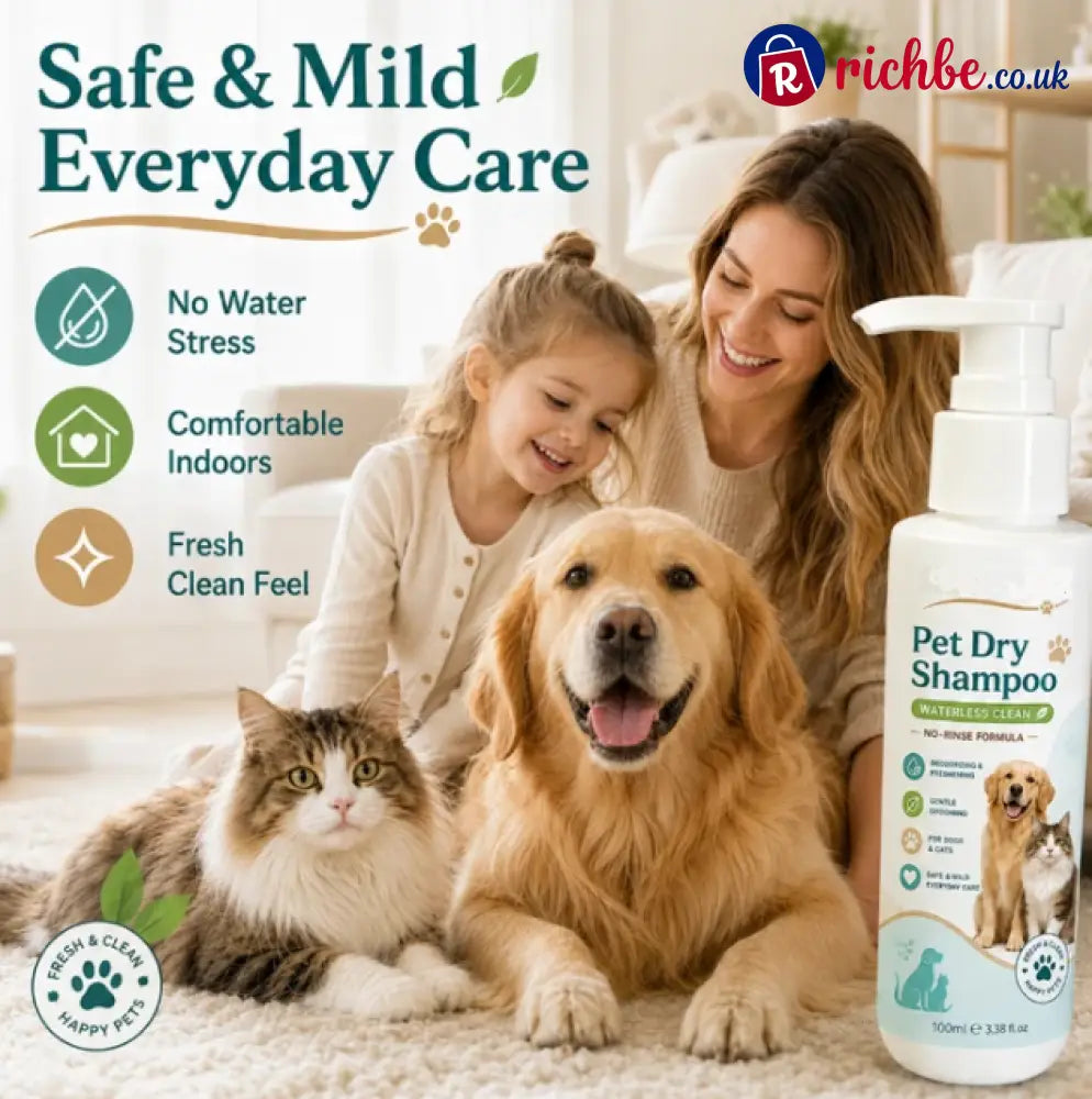 Rinse-Free Pet Shampoo Mousse - Pet Supplies