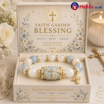 2026 Meaningful Gift Bracelet Collection ✨ Faith • Hope • Healing • Love - ✝️Faith Garden Blessing