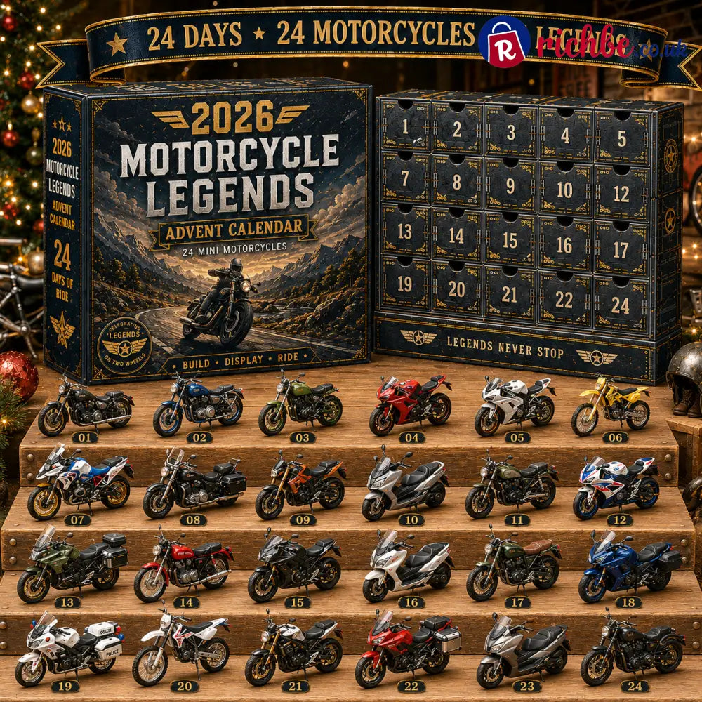 🎁 2026 Motorcycle Legends Advent Calendar – 24 Days 24 Mini Motorcycles 24 Legendary Rides