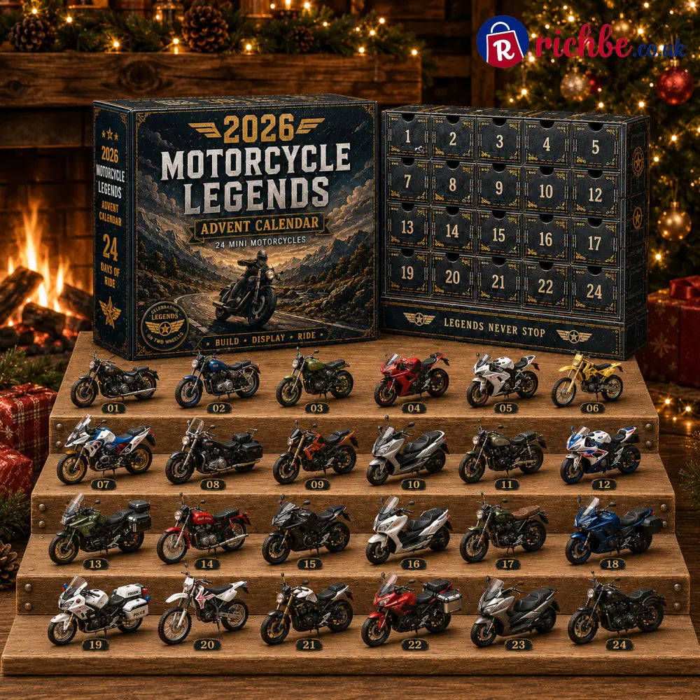 🎁 2026 Motorcycle Legends Advent Calendar – 24 Days 24 Mini Motorcycles 24 Legendary Rides