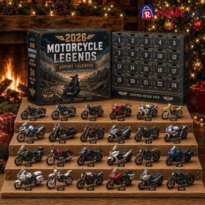 🎁 2026 Motorcycle Legends Advent Calendar – 24 Days 24 Mini Motorcycles 24 Legendary Rides