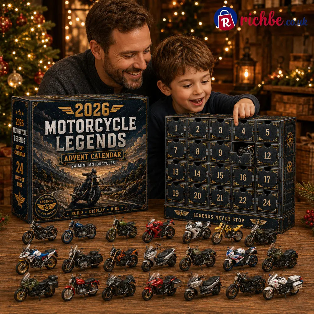 🎁 2026 Motorcycle Legends Advent Calendar – 24 Days 24 Mini Motorcycles 24 Legendary Rides