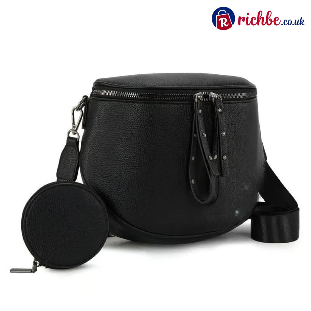 🍂2026 NEW ARRIVAL👜 Large Fanny Pack Crossbody Sling Bags - Black / ⚡Super fast delivery ⚡On Sale & Quick Ship
