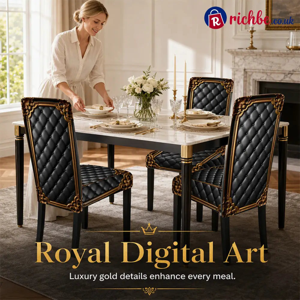🎁2026 New Arrivals 49% OFF💥Washable Baroque Chair Cover, Stretch Fit Royal Gold Pattern - 🔥Buy 2 Get 1 Free (3PCS)