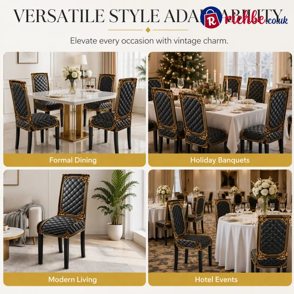 🎁2026 New Arrivals 49% OFF💥Washable Baroque Chair Cover, Stretch Fit Royal Gold Pattern - Hot sale
