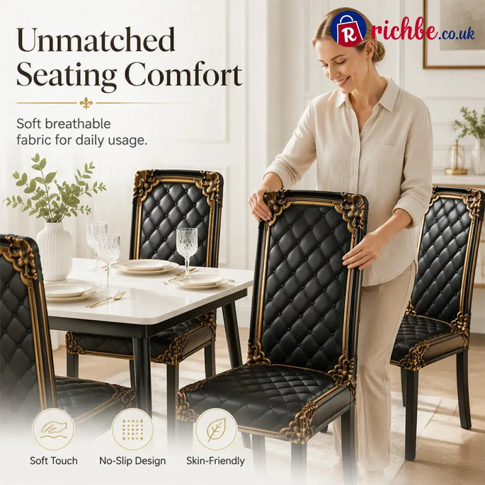 🎁2026 New Arrivals 49% OFF💥Washable Baroque Chair Cover, Stretch Fit Royal Gold Pattern - Hot sale