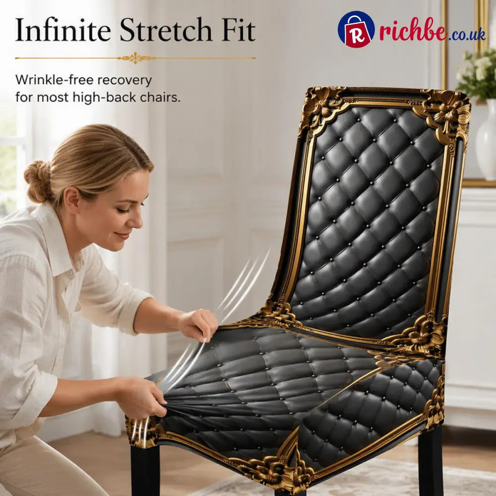 🎁2026 New Arrivals 49% OFF💥Washable Baroque Chair Cover, Stretch Fit Royal Gold Pattern - Hot sale