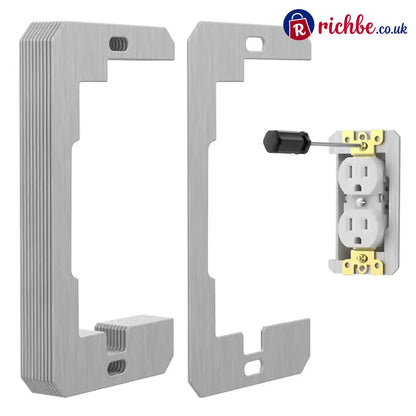 🎉 2026 Sale, Over 16,700 Sold!🔌 Metal Wall Plate Spacer For Uneven Electrical Outlet Boxes ✨ - 50 PCS（Free shipping）