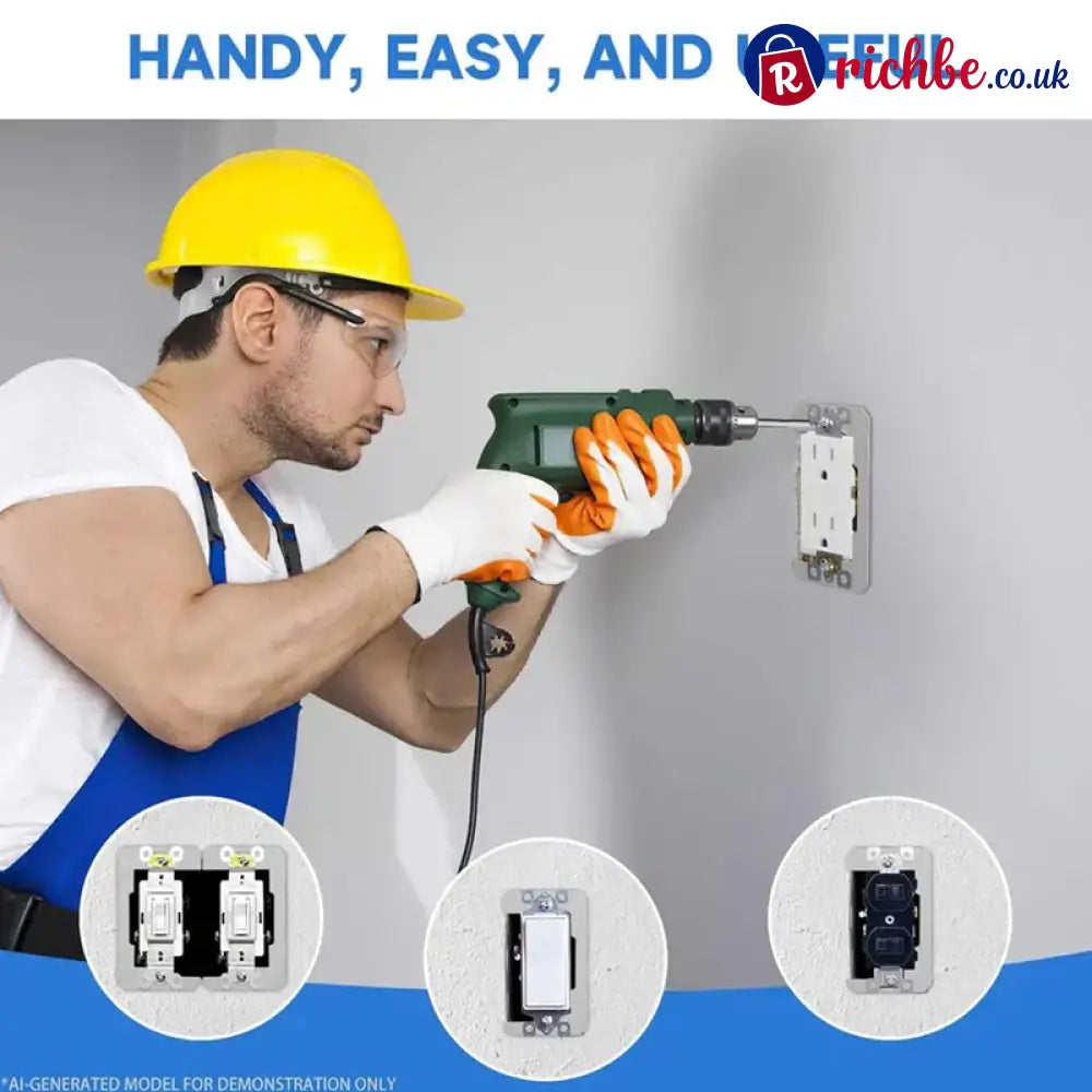 🎉 2026 Sale, Over 16,700 Sold!🔌 Metal Wall Plate Spacer For Uneven Electrical Outlet Boxes ✨ - Tools & Gadgets