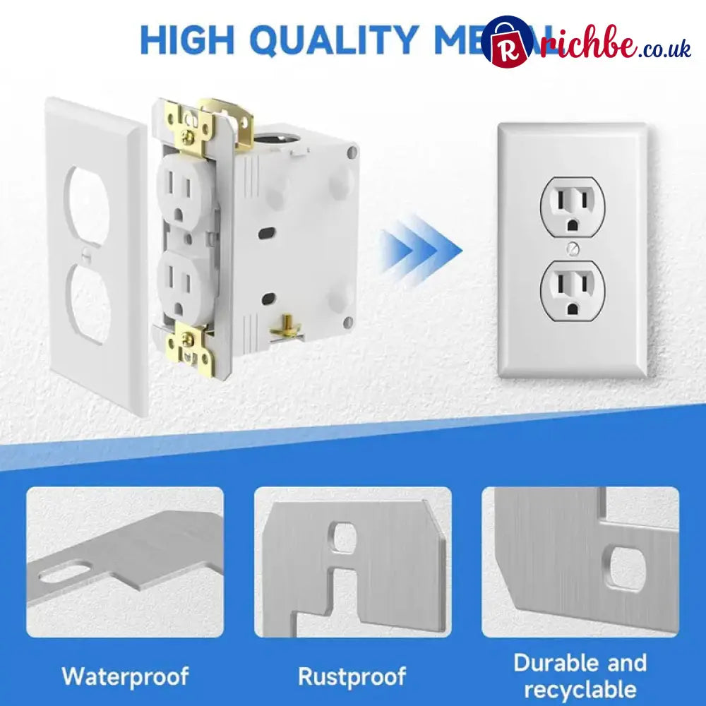 🎉 2026 Sale, Over 16,700 Sold!🔌 Metal Wall Plate Spacer For Uneven Electrical Outlet Boxes ✨ - Tools & Gadgets