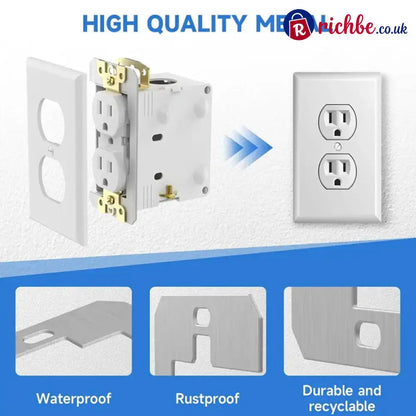 🎉 2026 Sale, Over 16,700 Sold!🔌 Metal Wall Plate Spacer For Uneven Electrical Outlet Boxes ✨ - Tools & Gadgets