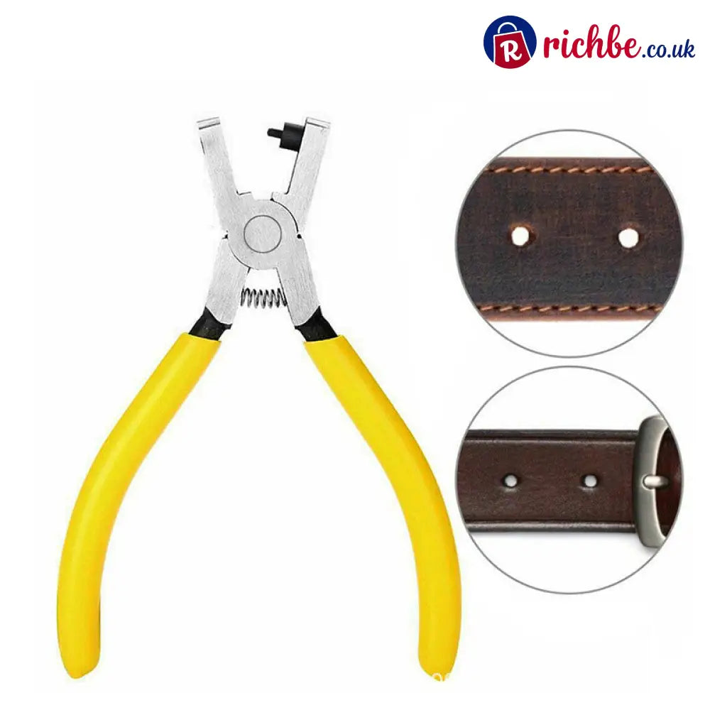 🎉 2026 Sale, Over 19,000 Sold! 🔧 Portable Watch Strap Hole Punch Plier - Yellow - Tools & Gadgets