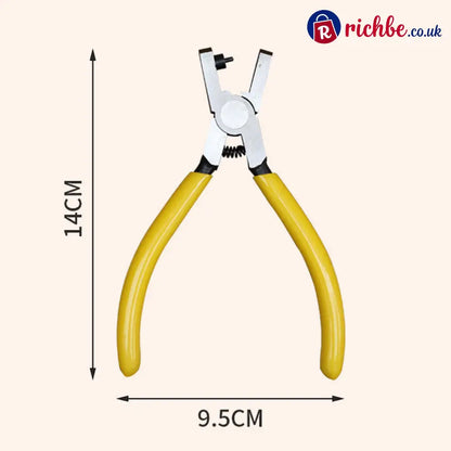 🎉 2026 Sale, Over 19,000 Sold! 🔧 Portable Watch Strap Hole Punch Plier - Yellow - Tools & Gadgets