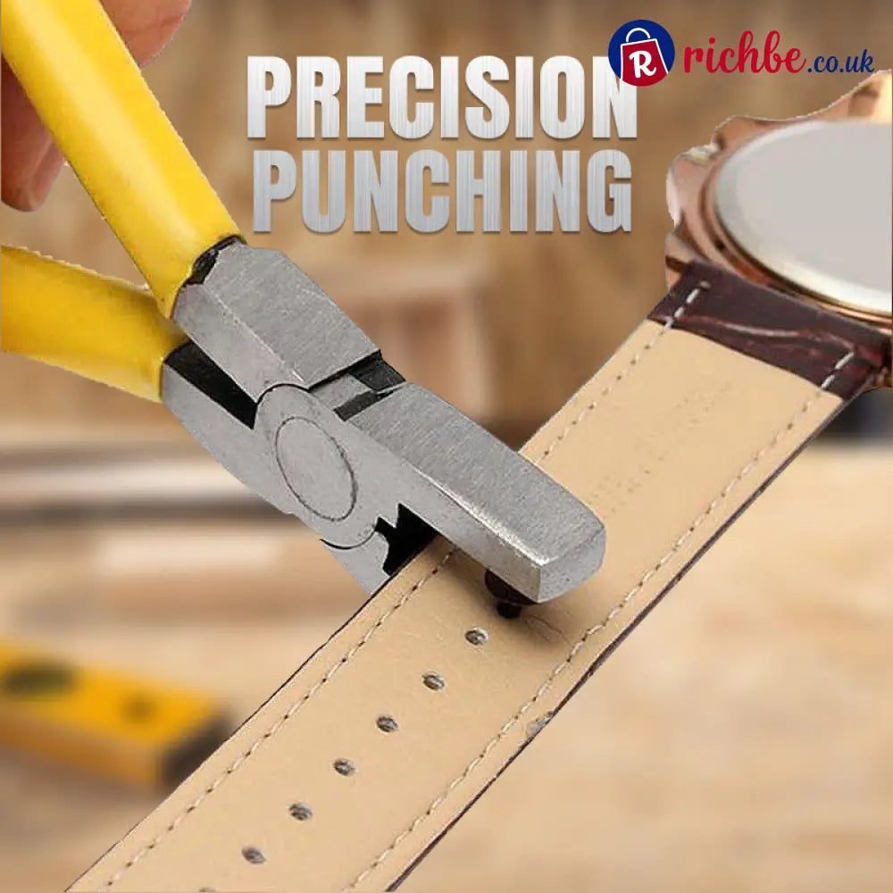 🎉 2026 Sale, Over 19,000 Sold! 🔧 Portable Watch Strap Hole Punch Plier - Yellow - Tools & Gadgets