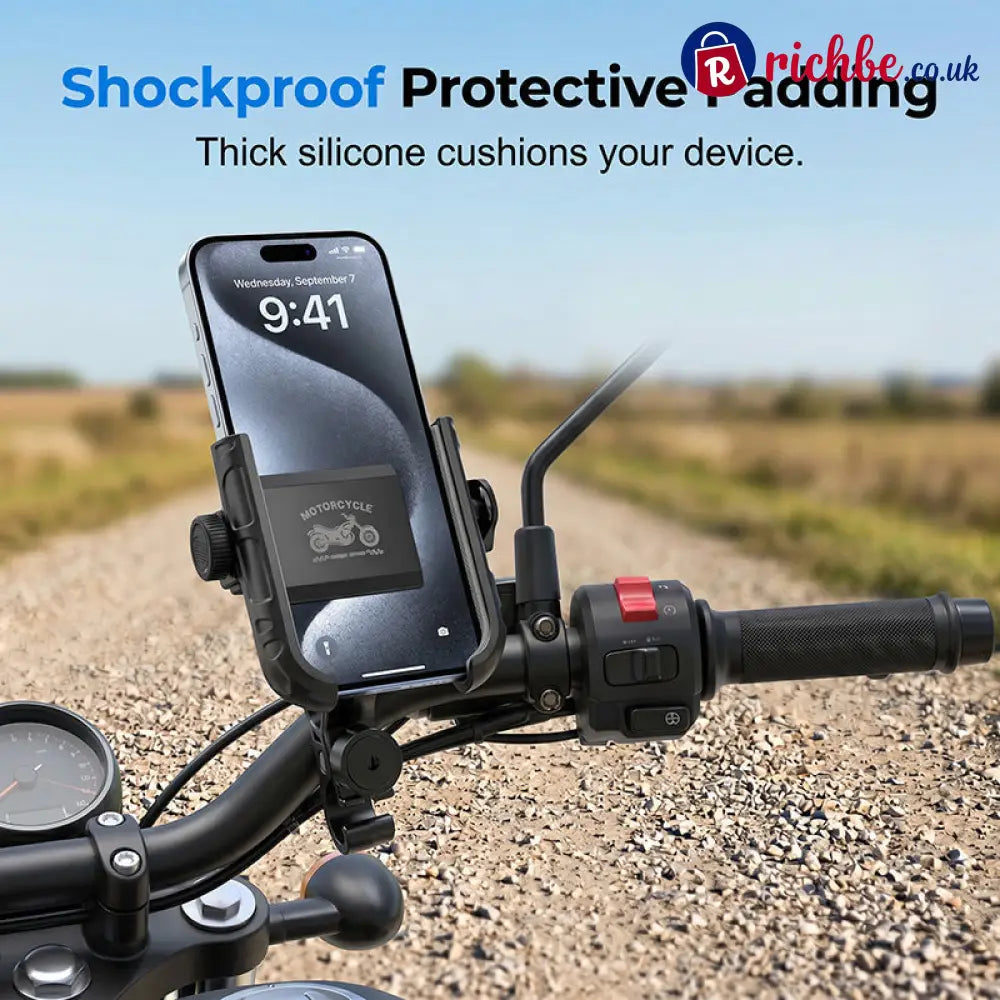 🎉 2026 Sale, Over 42,000 Sold! 🚴‍♂️ Quick-Release Bike Phone Mount – SecureLock & Shockproof Padding 📱 - MC-01