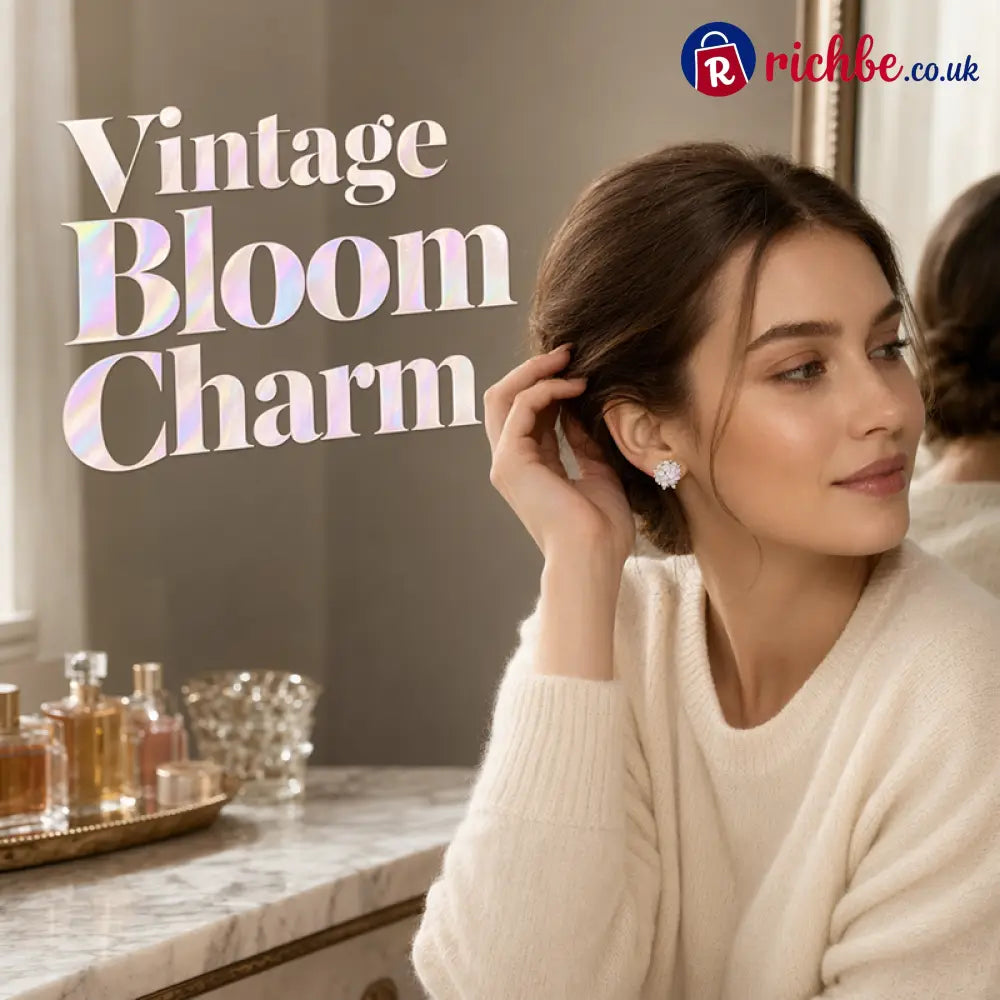 💎 2026 Sale, Over 52,000 Sold!✨ Elegant Floral Stud Earrings – Sparkling Detail & Lightweight Comfort 🌸 - White