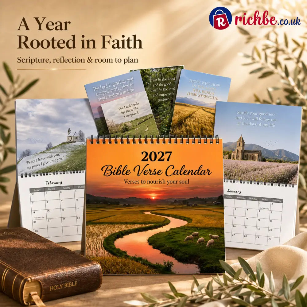 🌿 2027 Bible Verse Calendar, A Year Rooted in Faith ✝️ - default