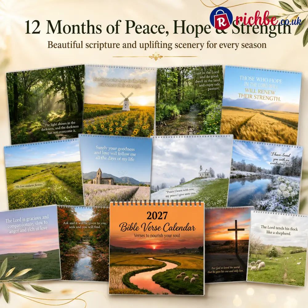 🌿 2027 Bible Verse Calendar, A Year Rooted in Faith ✝️ - default