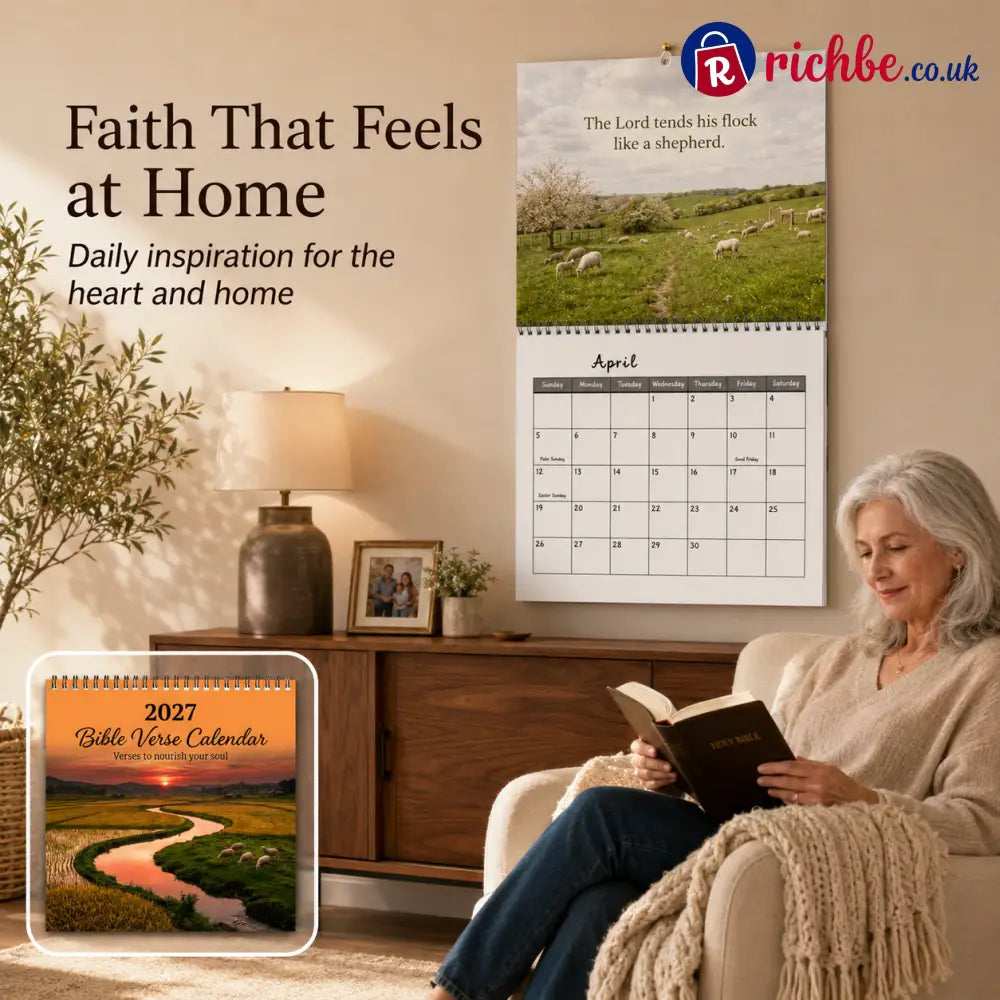 🌿 2027 Bible Verse Calendar, A Year Rooted in Faith ✝️ - default