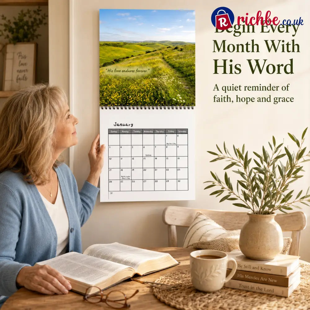 🌿 2027 Bible Verse Calendar, A Year Rooted in Faith ✝️ - default