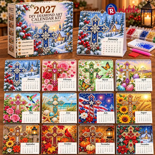 ✝️💎 2027 Faith & Blessings DIY Diamond Art Calendar Kit (📦Buy 2 Free Shipping)