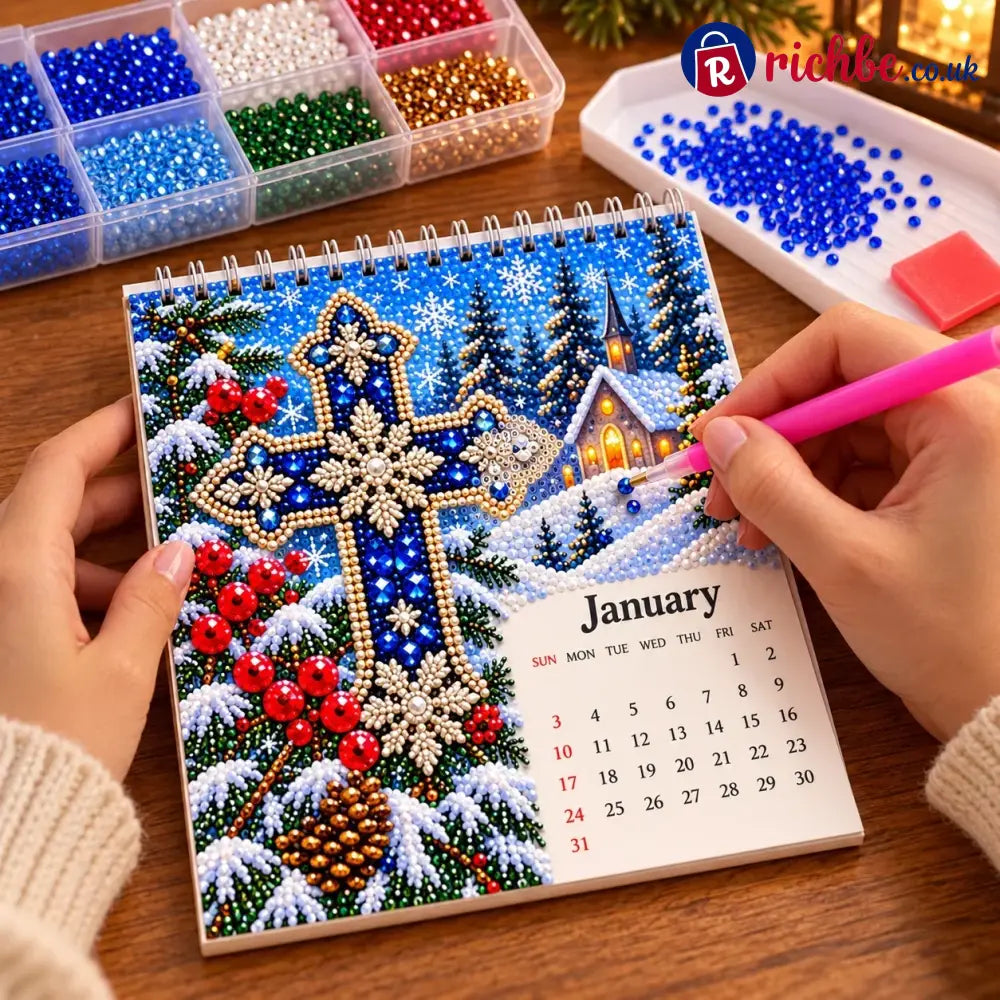 ✝️💎 2027 Faith & Blessings DIY Diamond Art Calendar Kit (📦Buy 2 Free Shipping)