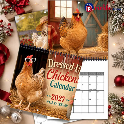 🐔 2027 Farm Chicken Calendar – 12 Months of Farmyard Charm & Feathered Fun - 2027 CALENDAR