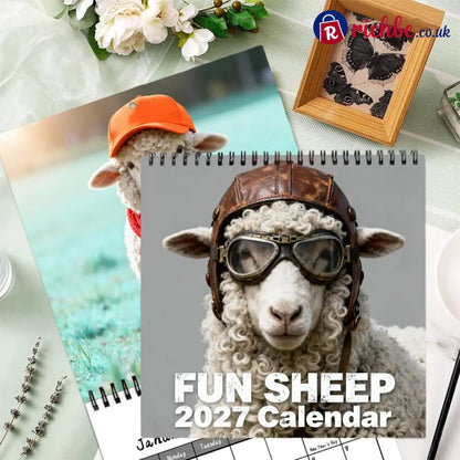 🐑 2027 Fun Sheep Calendar – 12 Months of Playful Sheep Portraits & Cheerful Farmyard Moments - New year