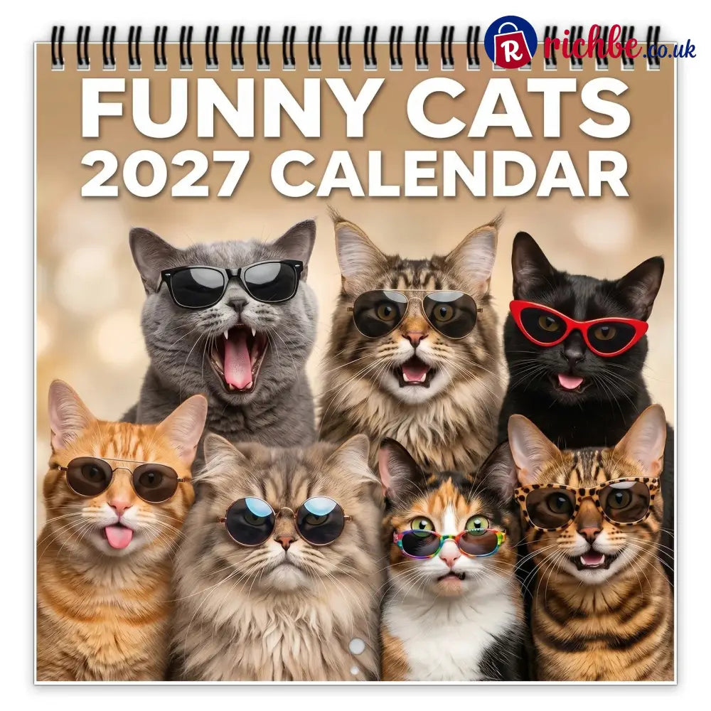 🐱2027 Funny Cats Wall Calendar – Sassy Cats & Hilarious Quotes - Bestseller