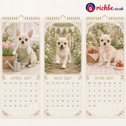 🐶2027 Funny Chihuahua Wall Calendar | A4 Hanging Calendar - Calendar