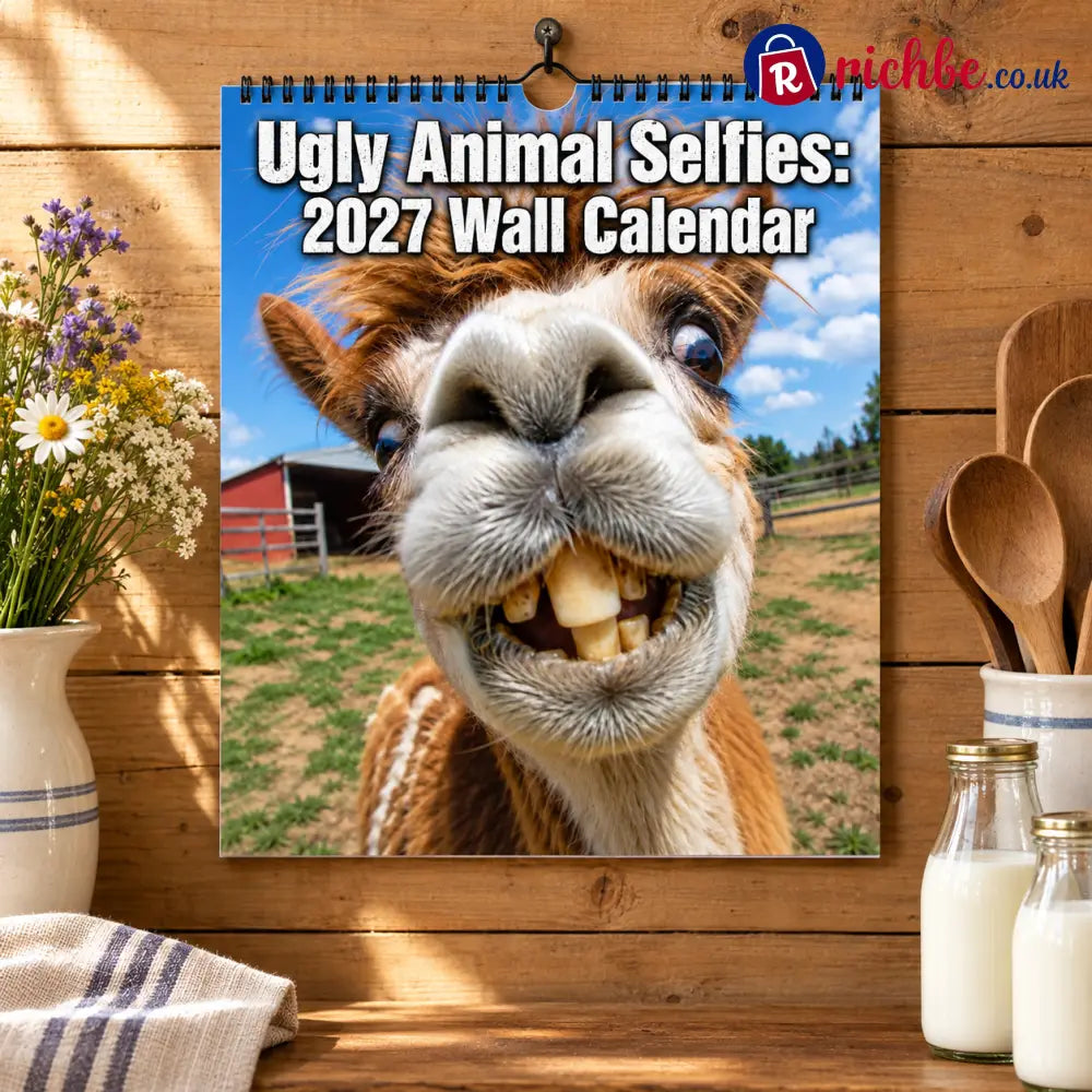 2027 Funny Farm Animal Selfies Wall Calendar – 12 Months of Hilariously Unfiltered Animal Faces