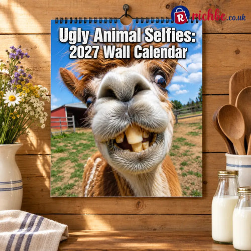 2027 Funny Farm Animal Selfies Wall Calendar – 12 Months of Hilariously Unfiltered Animal Faces